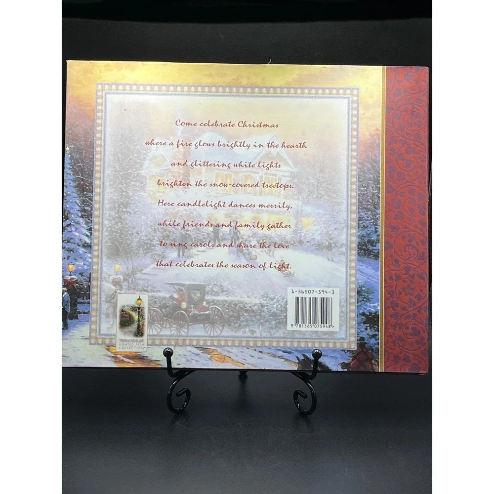 Thomas Kinkade I'll Be Home‎ for Christmas Book Holiday Decor Art